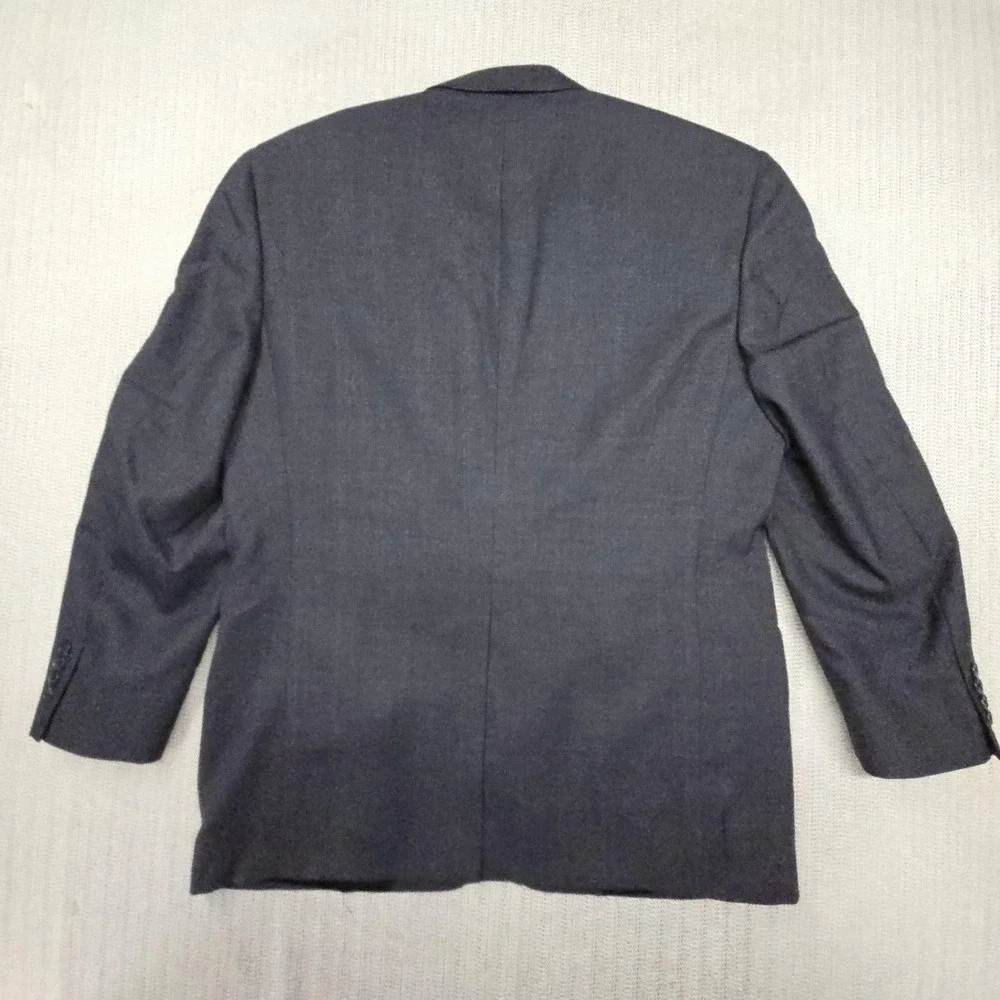 Roundtree & Yorke Blazer Mens 42 Gray Two Button Classic Fit Suit Jacket USA